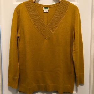 ANTHROPOLOGIE gold sweater